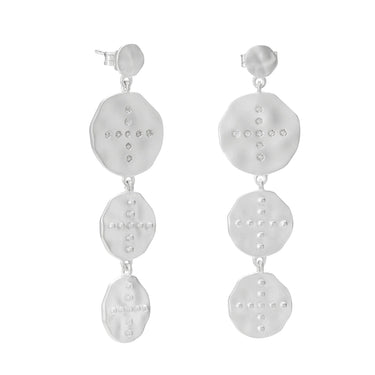 Murkani Halcyon Hanging Earrings | Silver