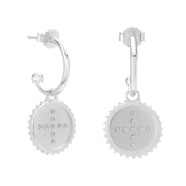 Murkani Halcyon Hoop Earrings | Silver