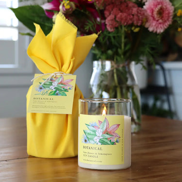 Botanical Soy Candle | Lime Blossom & Lemongrass