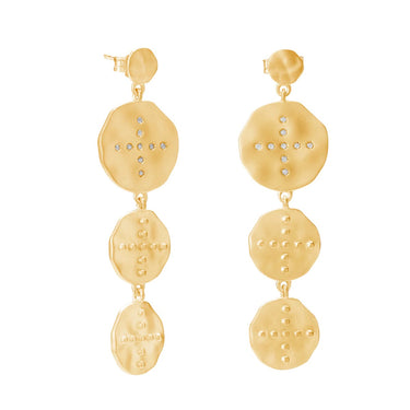 Murkani Halcyon Hanging Earrings | Gold