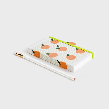 Lettuce Hardcover Notebook | Peach Grid
