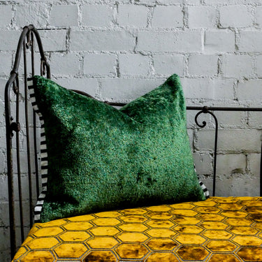 Designers Guild Azuara Emerald Velvet Cushion