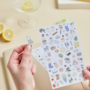 Emma Kate Co | Illustrated Sticker Sheet Set | Daily Life