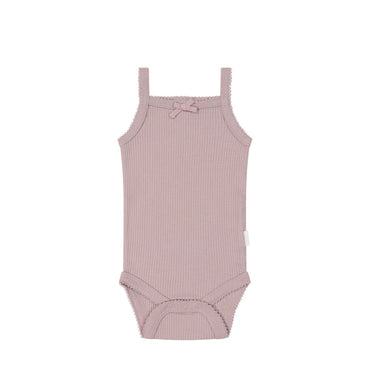 Jamie Kay | Organic Cotton Modal Singlet Bodysuit | Blossom