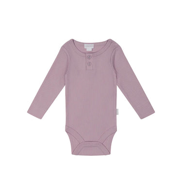 Jamie Kay | Organic Cotton Modal Long Sleeve Bodysuit | Periwinkle