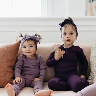 Jamie Kay | Organic Cotton Modal Long Sleeve Bodysuit | Mauve