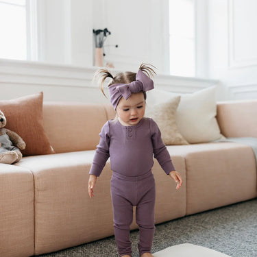 Jamie Kay | Organic Cotton Modal Long Sleeve Bodysuit | Mauve