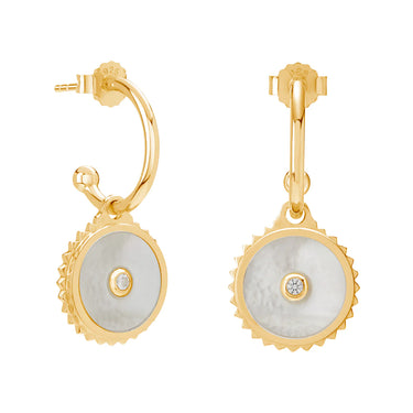 Murkani Halcyon Shield Earrings | Gold