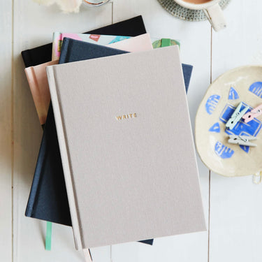 Write To Me Lined Journal | Grey