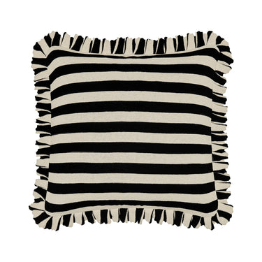 Castle Beatle Stripe Knit Ruffle Cushion