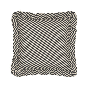 Castle Licorice Stripe Ruffle Cushion