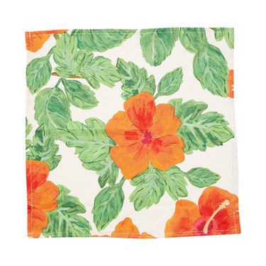 Bonnie and Neil Napkin | Hibiscus Red