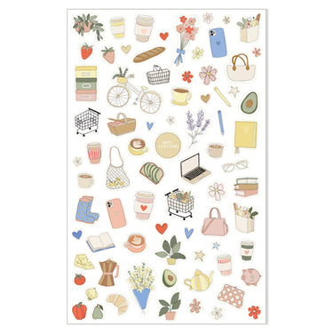 Emma Kate Co | Illustrated Sticker Sheet Set | Daily Life