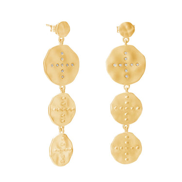 Murkani Halcyon Hanging Earrings | Gold