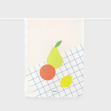 Lettuce Linen Tea Towel | Fruit Picnic
