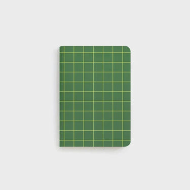 Lettuce B7 Pockets Notebook | Green Grid