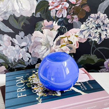 OYOY Living Design Kojo Hurricane Vase | Optic Blue