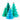 Meri Meri Festive Honeycomb Christmas Trees (Set of 2)