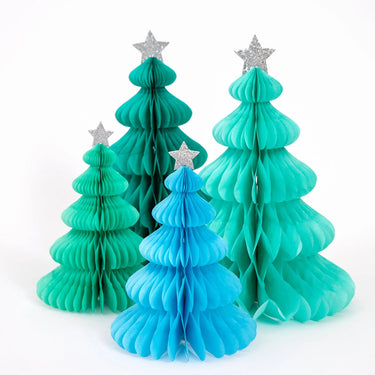 Meri Meri Festive Honeycomb Christmas Trees (Set of 2)