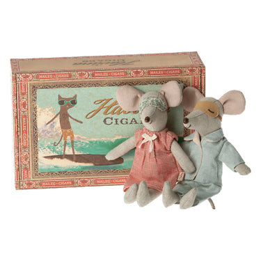 Maileg Mice | Mum and Dad in Cigar Box