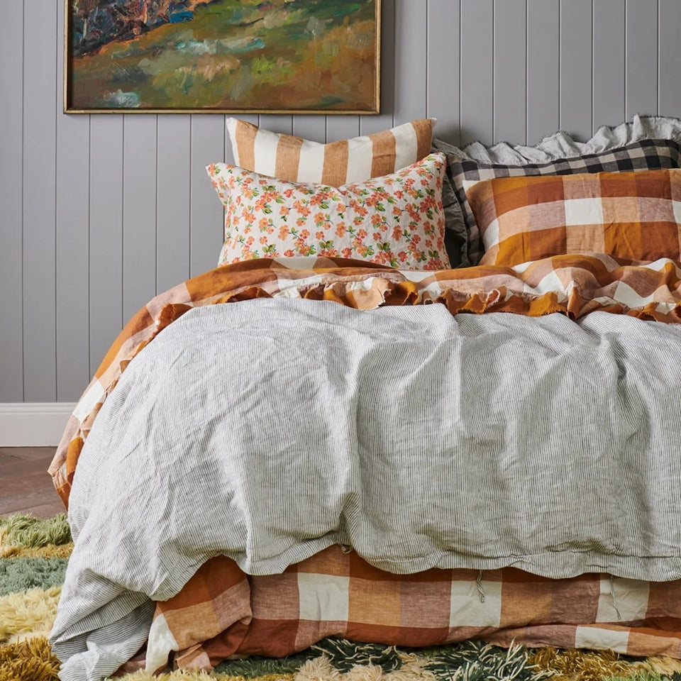 Society Of Wanderers Duvet Cover | Pinstripe