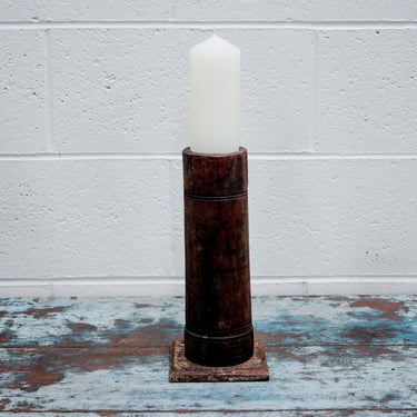 Wooden Teak Candlestick #8