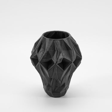 Hedron Vase | Ebony