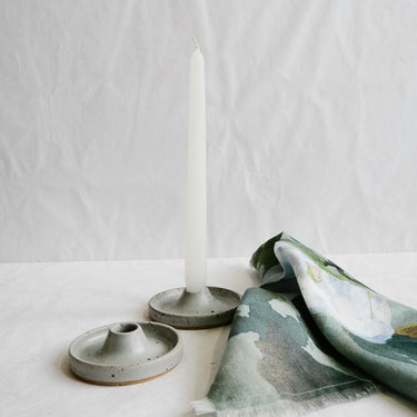 Deborah Sweeney Candle Holder | Mist Blue