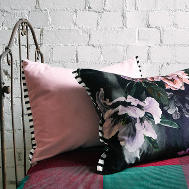Designers Guild Varese Pale Rose Velvet Cushion