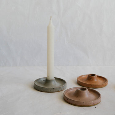 Deborah Sweeney Candle Holder | Mist Blue