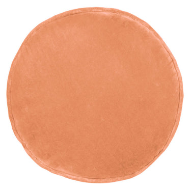 Castle Penny Round Cushion | Rose Velvet