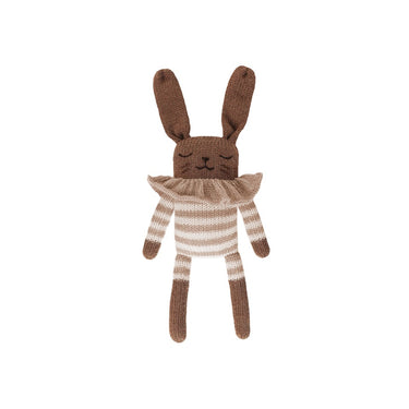 Main Sauvage Knit Toy | Bunny | Sand Stripe Romper