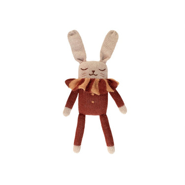 Main Sauvage Knit Toy | Bunny | Sienna Stripe Collar