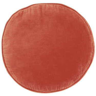 Castle Penny Round Cushion | Clay Velvet