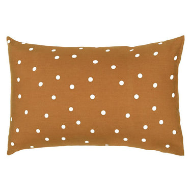 Castle Pillowcase | Butterscotch Linen White Spot