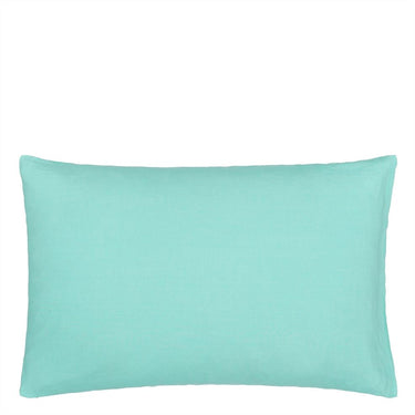 Designers Guild Biella Linen Pillowcase |  Aqua