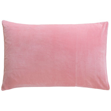 Castle Pillowcase | Baby Pink Velvet