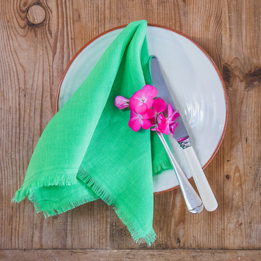 Designers Guild Linen Napkin | Grass