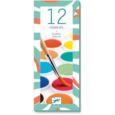 Djeco 12 Water Colour Paint Set