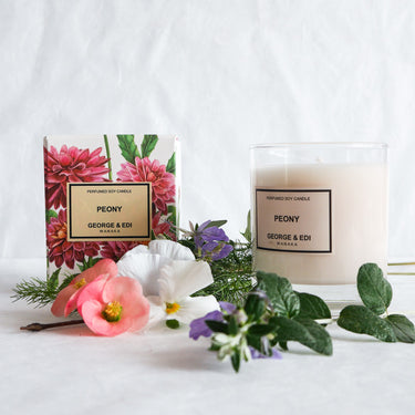 George & Edi Perfumed Candle | Peony