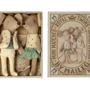 Maileg Matchbox Mice | Royal Twins