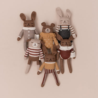 Main Sauvage Knit Toy | Bunny | Sienna Striped Pants