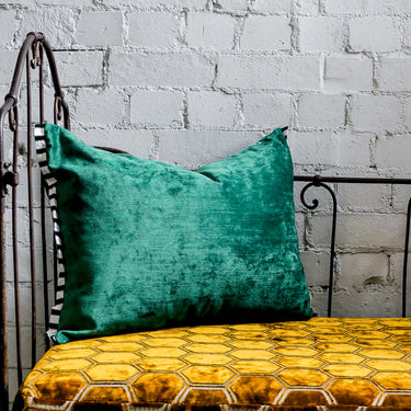 Designers Guild Tarazona Emerald Velvet Cushion