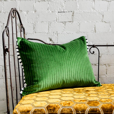 Designers Guild Cassia Cord Emerald Velvet Cushion