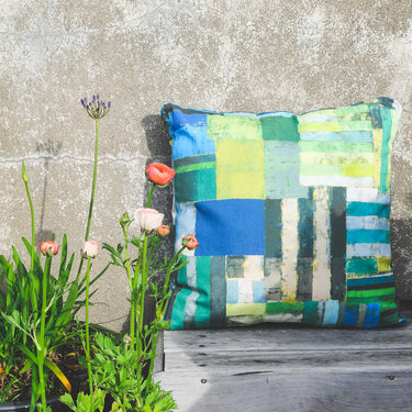 Designers Guild Outdoor Cushion | Achara Cobalt