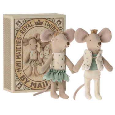 Maileg Matchbox Mice | Royal Twins