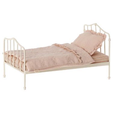 Maileg Vintage Metal Bed - Frill Pink