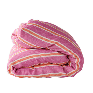 Society Of Wanderers Duvet Cover | Wildberry Stripe