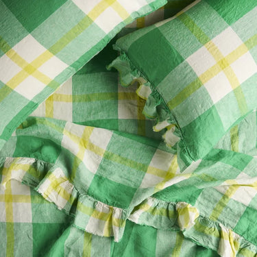 Society Of Wanderers Pillowcases | Zest Check Ruffle